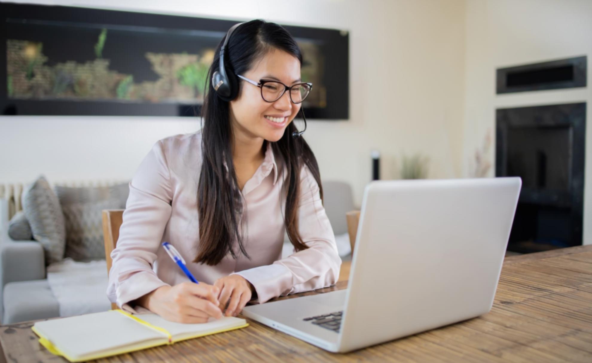 Ambiente professionale durante webinar